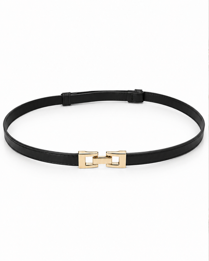 Black Slim Waist Belt