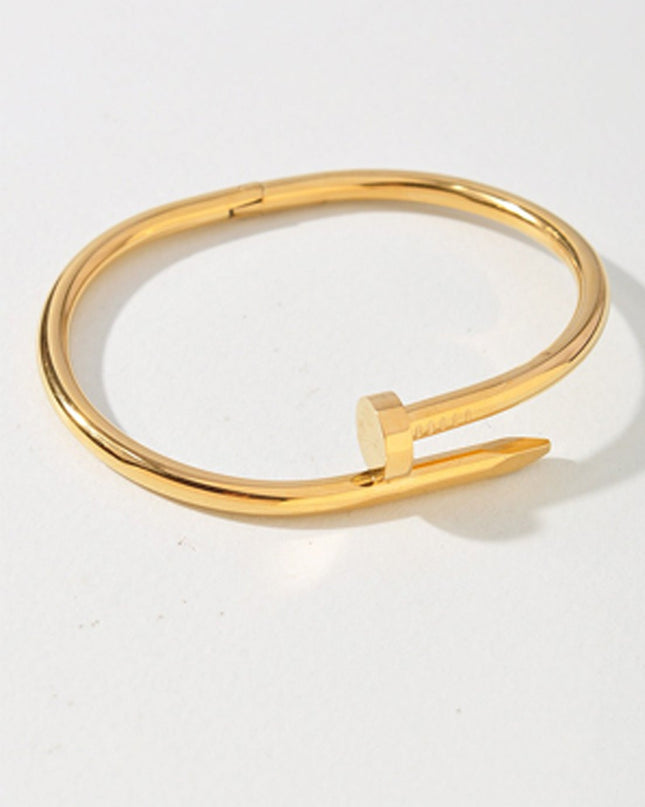 Gold Elegance Nail Bracelet
