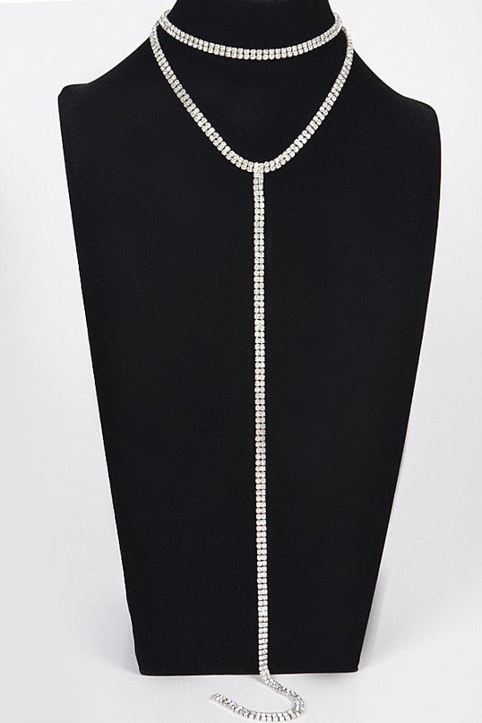 Silver Me Double Layered Choker Necklace