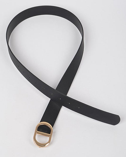 Beige Gold Buckle Belt