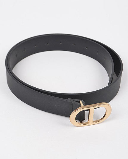 Beige Gold Buckle Belt