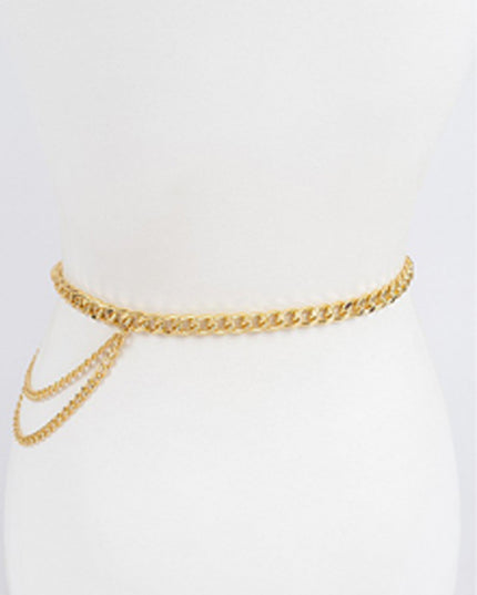 Gold Chain Buckle Belt