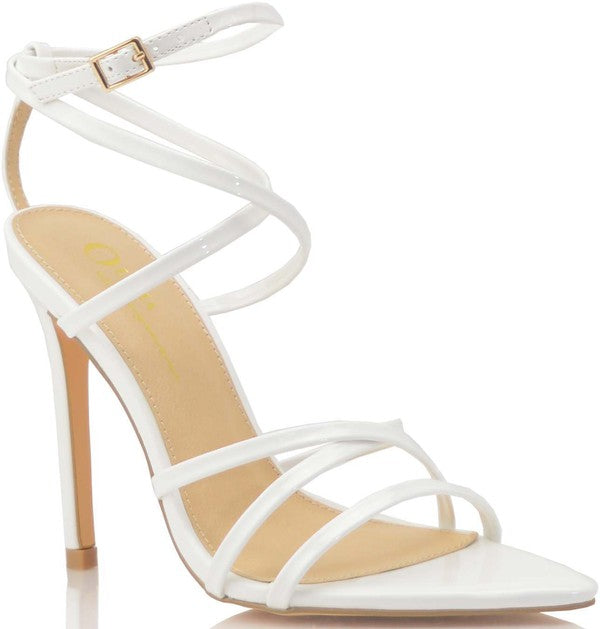 White Annabella Strappy Heel