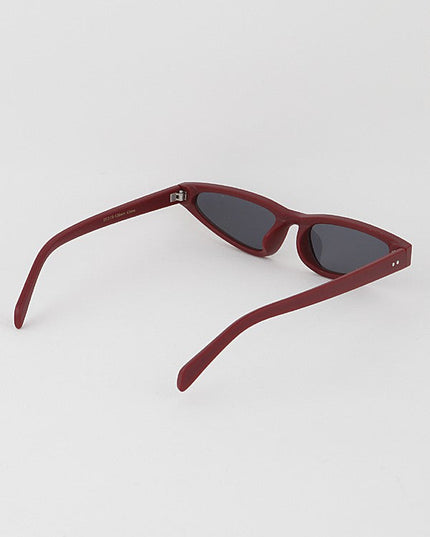 Burgundy Mina Sunglasses