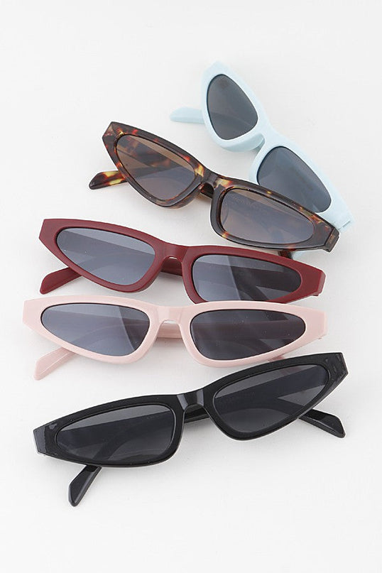 Burgundy Mina Sunglasses
