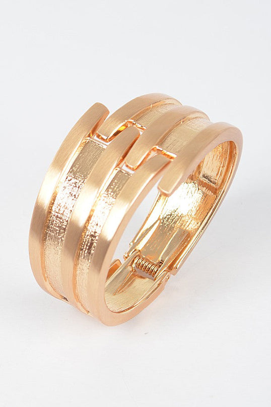 Gold Need Cuff Bracelet