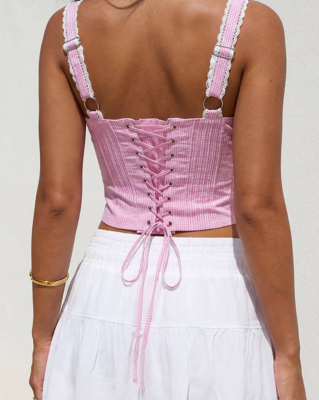 White Crinkle Gauze Tiered Mini Skort