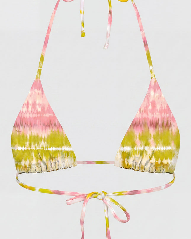 Pink Multi Tie Dye Bikini Set