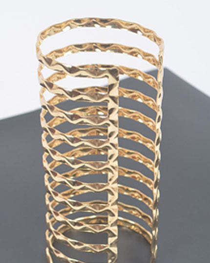 Gold Metal Cuff Bracelet
