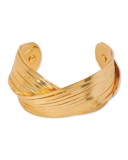Gold Wire Cuff Bracelet