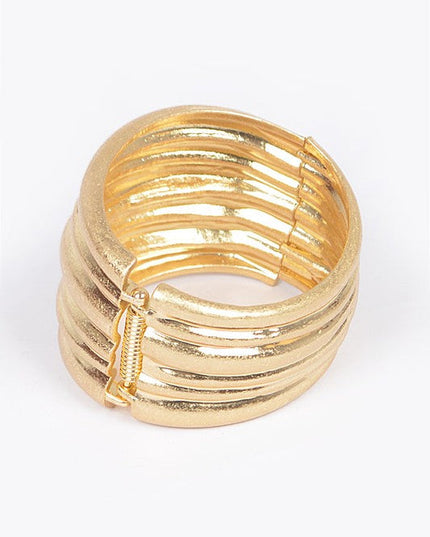 Gold Hinge Cuff Bracelet