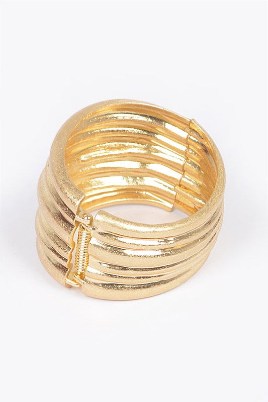 Gold Hinge Cuff Bracelet
