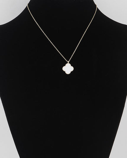 White Pendant Gold Dipped Chain Necklace