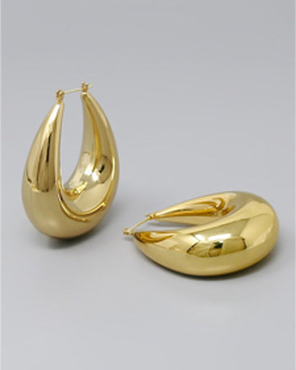 Gold Crescent Elegance Earrings