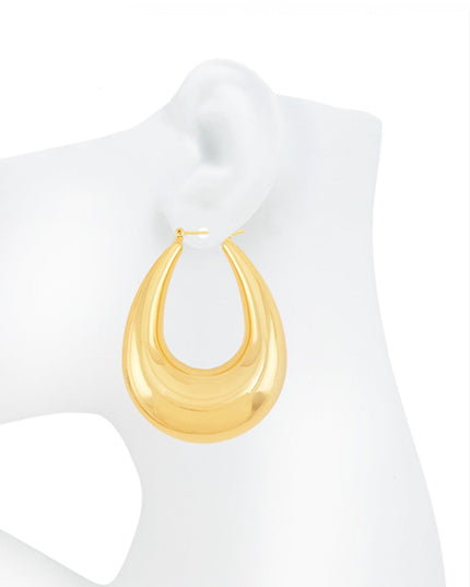 Gold Crescent Elegance Earrings
