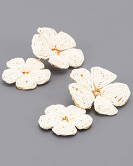 Ivory Zia Flower Earrings