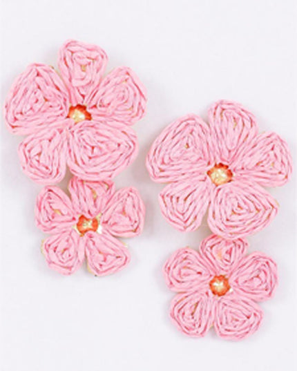 Pink Zia FLower Earrings
