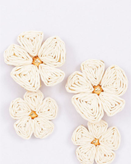 Ivory Zia Flower Earrings