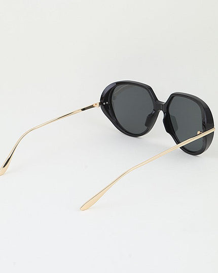 Black Riviera Oversized Sunglasses