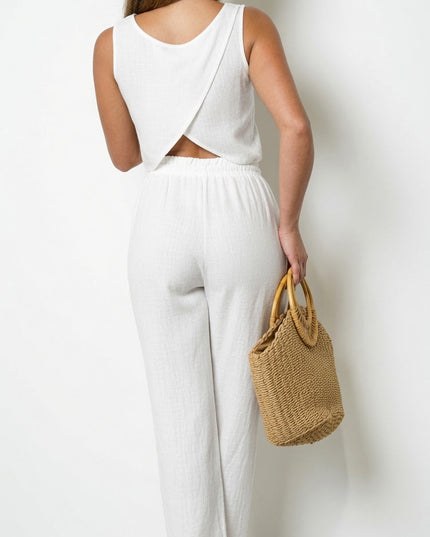 White Linen Blend Set