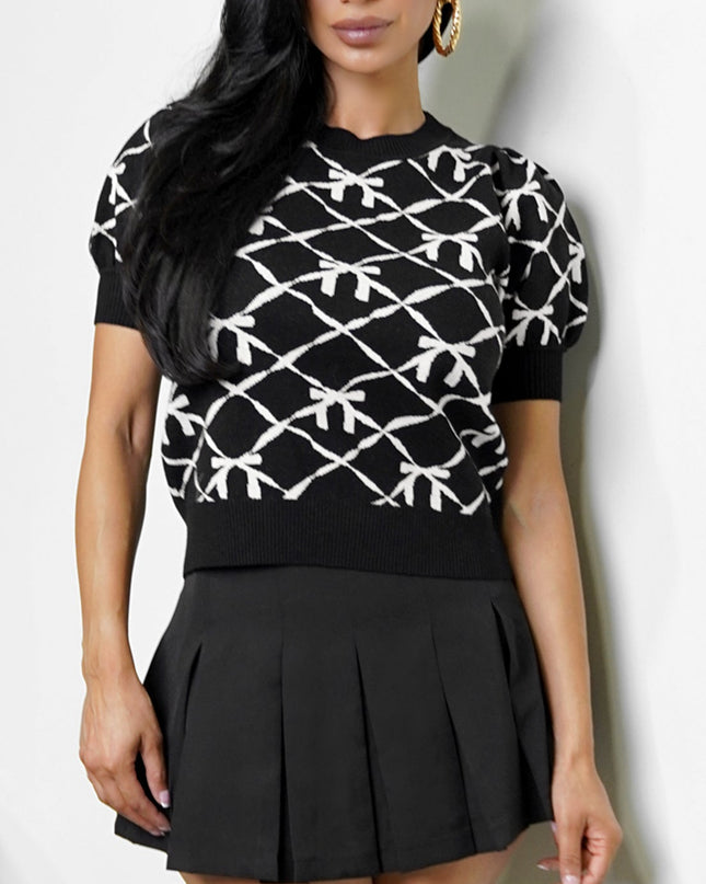 Black Sara Pleated Skort