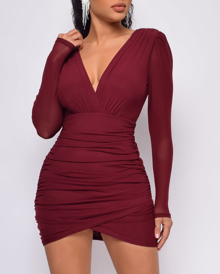 Ruby Red Wrap Dress