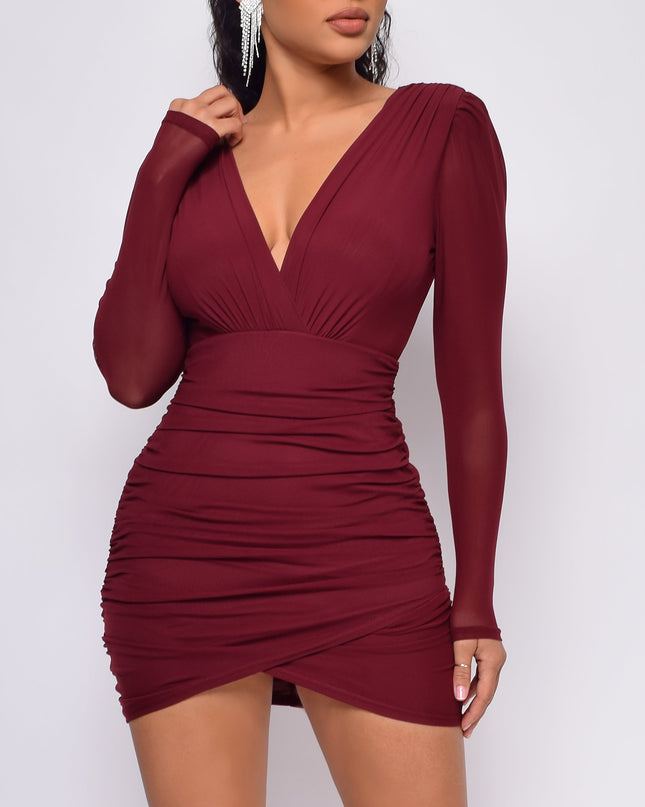 Ruby Red Wrap Dress