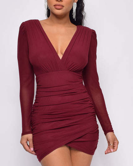 Ruby Red Wrap Dress