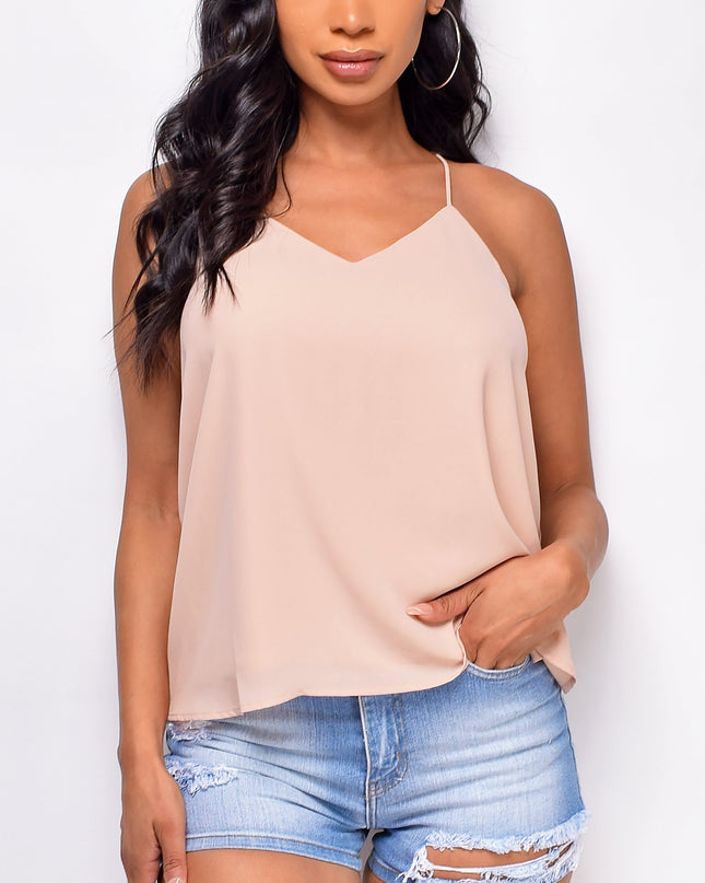 Beige Nude Classic Top