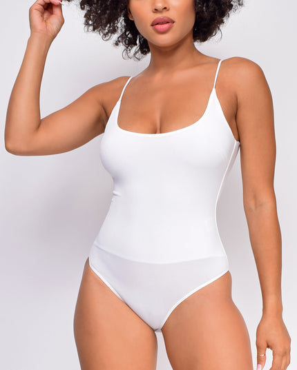 White Basic Bodysuit