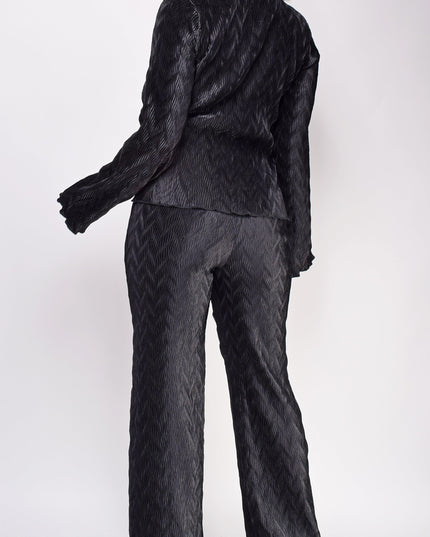Black Long Sleeve Pants Set
