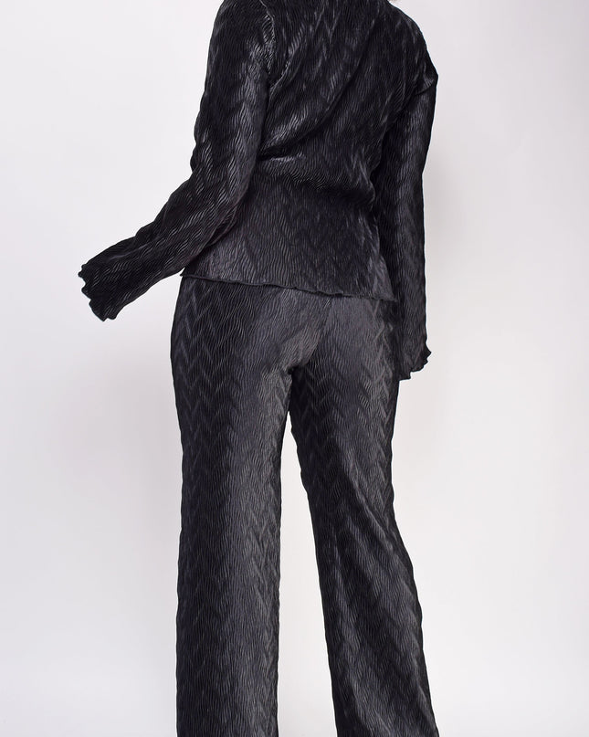 Black Long Sleeve Pants Set