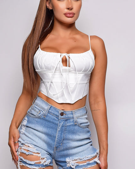 White Corset Top