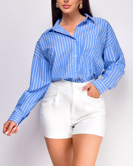 White Manda Pleated Shorts