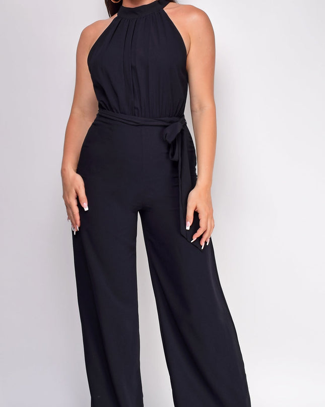Black High Neck Jumpsuit