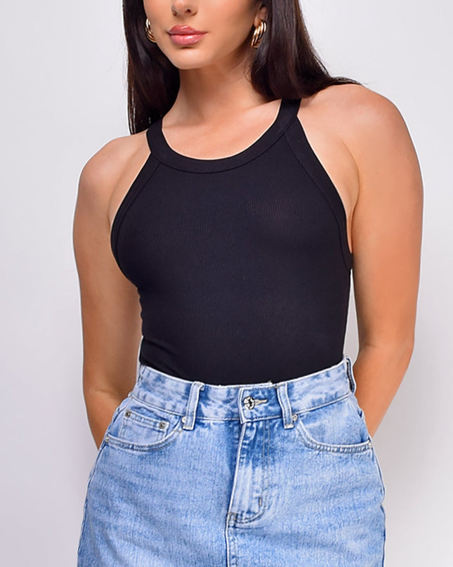 Black Maria Ribbed Top