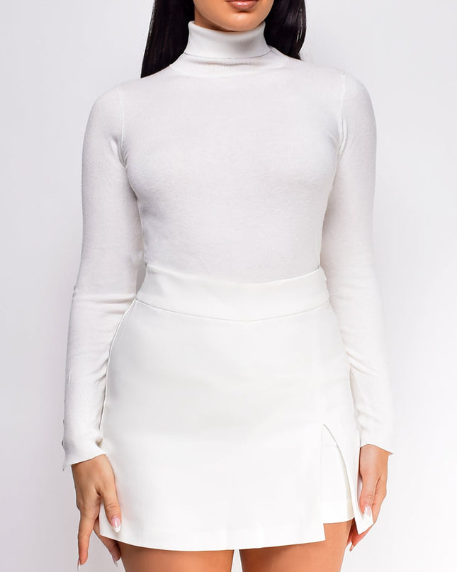 Nysa White Skort