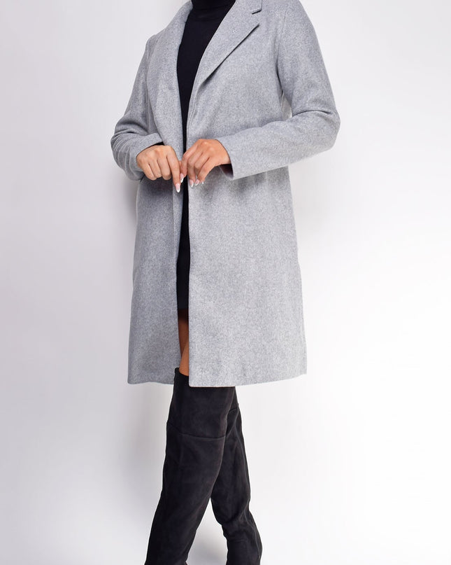 Gray Long Line Coat