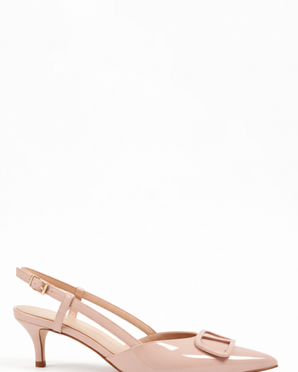 Beige back Kitten Heel