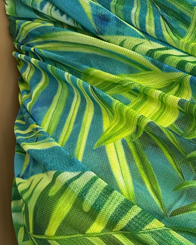Lime Green Tropical Print Set