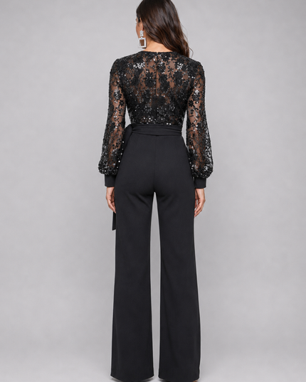 Black Eve Sequin Jumpsuit