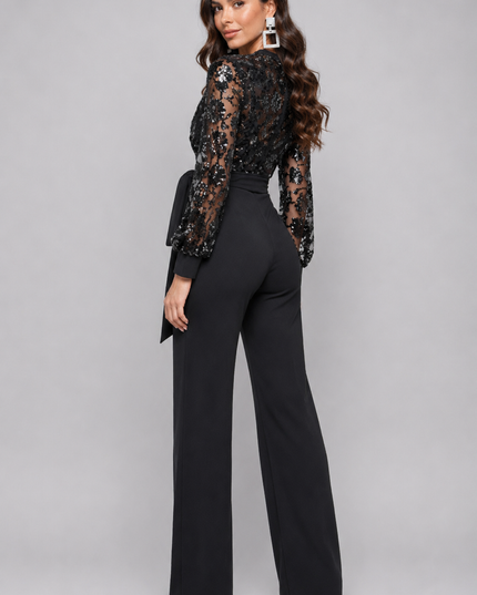 Black Eve Sequin Jumpsuit