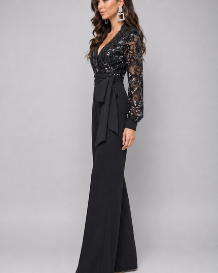 Black Eve Sequin Jumpsuit