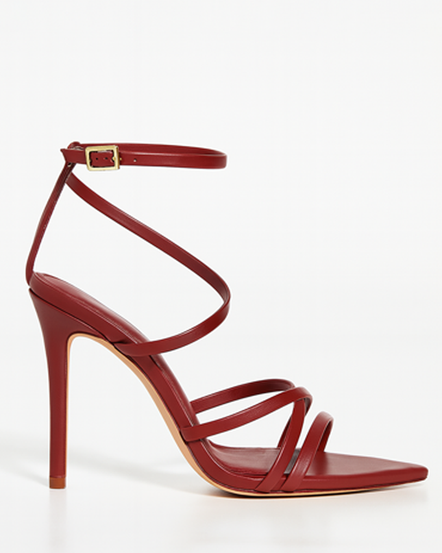 Burgundy Annabella Strappy Heel