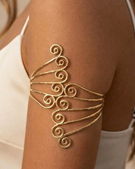 Gold Arm Cuff Bracelet
