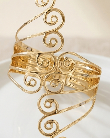 Gold Arm Cuff Bracelet