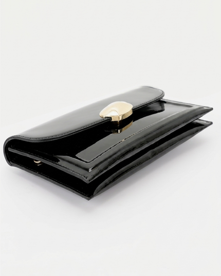 Black Noir Luxe Clutch Bag
