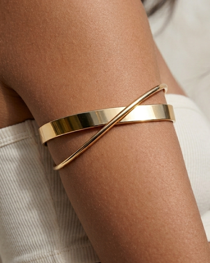 Gold Wrap Arm Cuff Bracelet