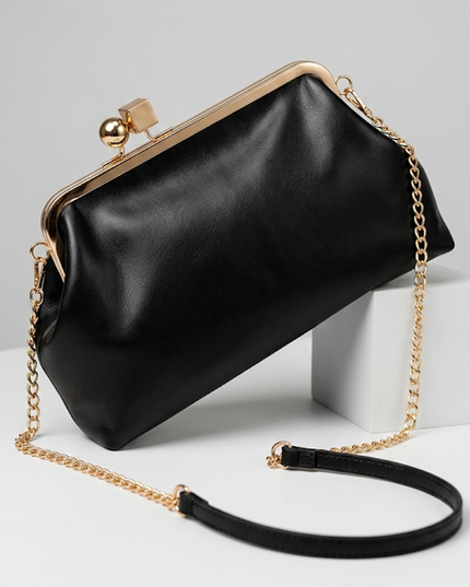 Black Frame Clutch Bag