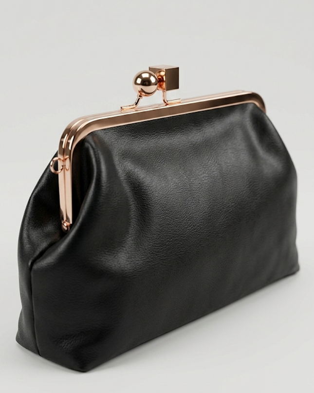 Black Frame Clutch Bag